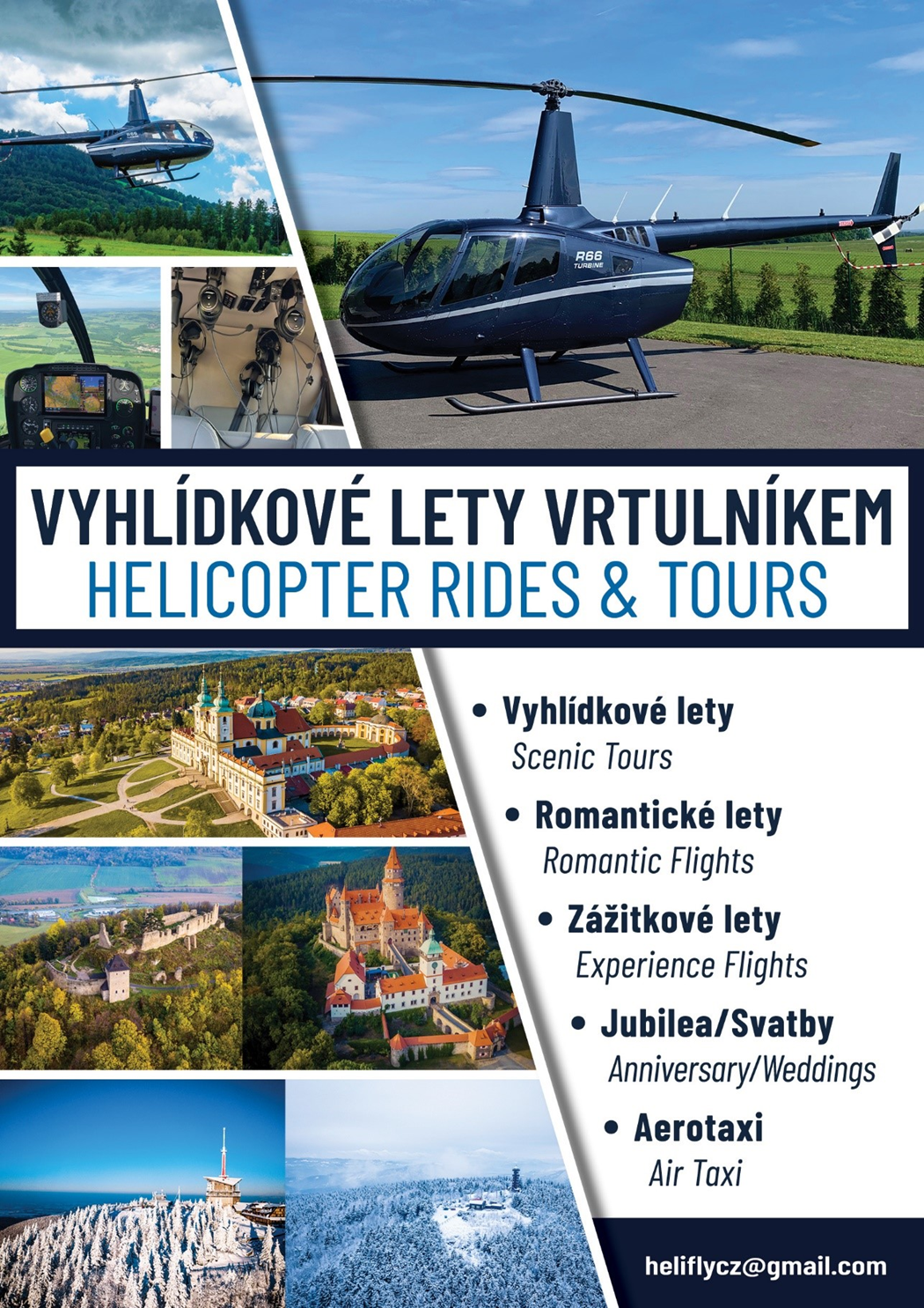 Vyhlídkové lety - leták